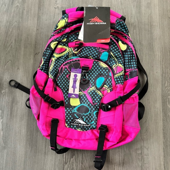 High Sierra loop hiking outdoors backpack hot pink NWT - Picture 2 of 12